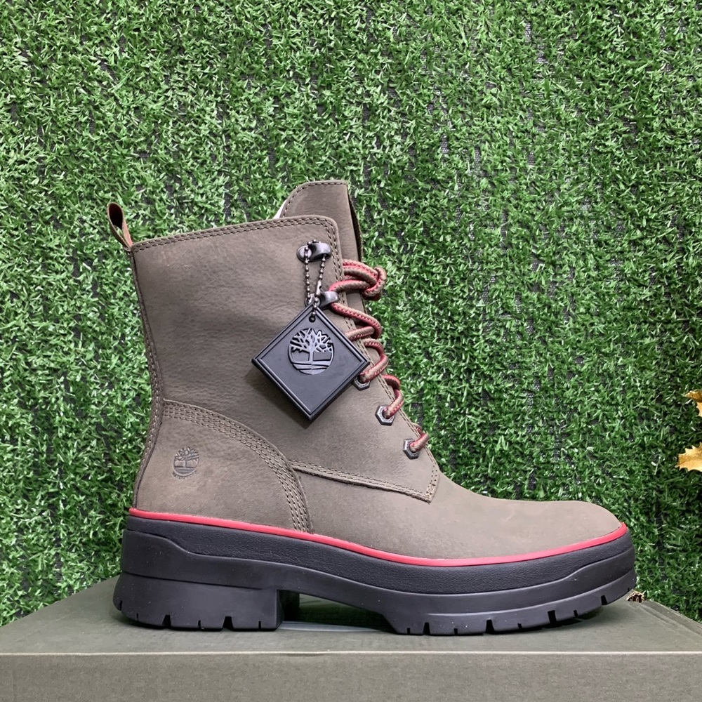 WOMEN'S TIMBERLAND MALYNN EK+ WATERPROOF LACE-UP MID BOOT OLIVE NUBUCK